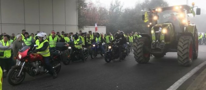 Gilets jaunes sur le département