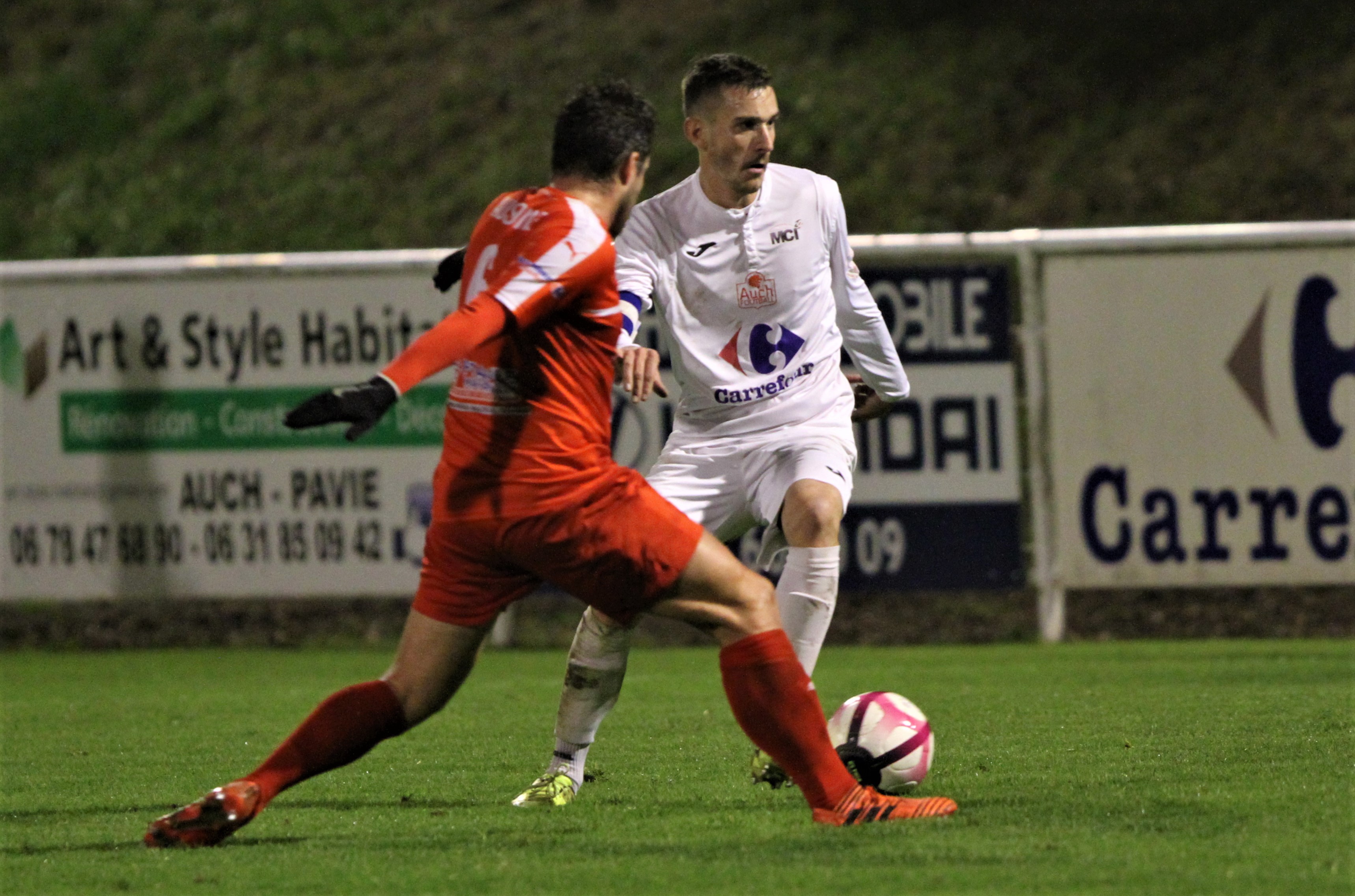 Le capitaine auscitain Florian Fitte a semé la panique dans le camp d'Aussonne.