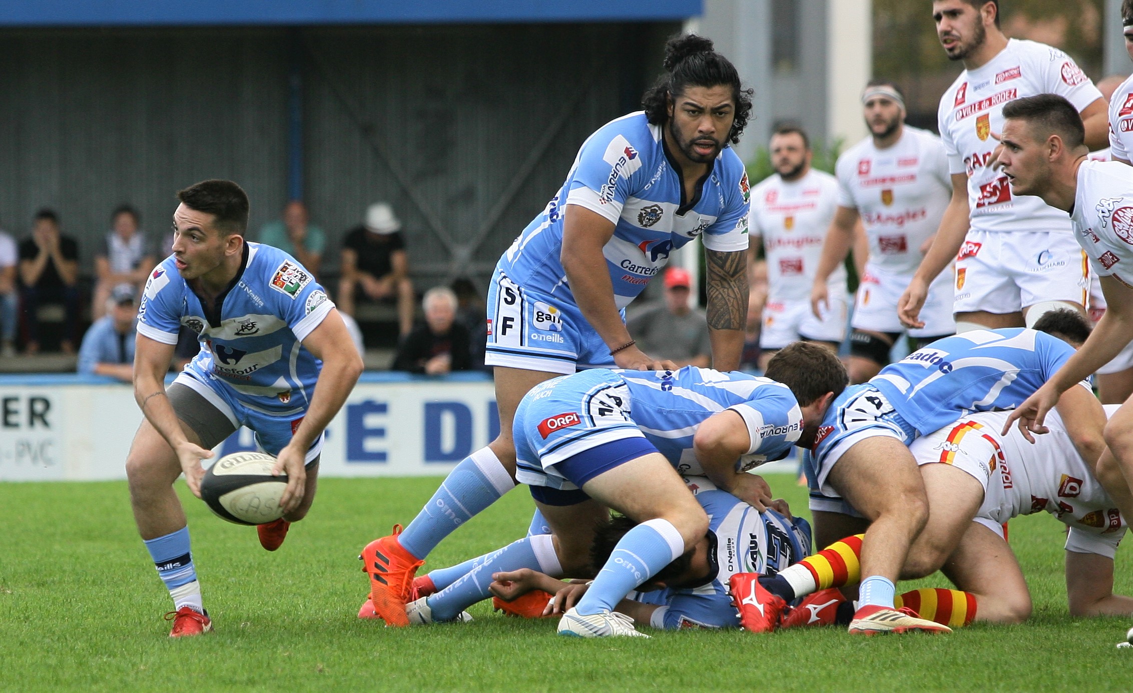 L'AS Fleurance (ici contre Rodez lors de la 6e journée, victoire 26-14) ne chômera pas pendant la trêve hivernale.