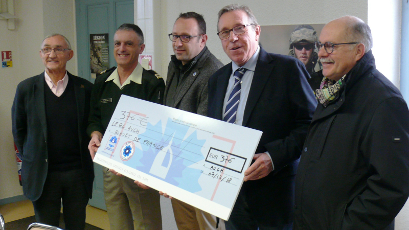 La solidarité du RC Auch envers le Bleuet de France