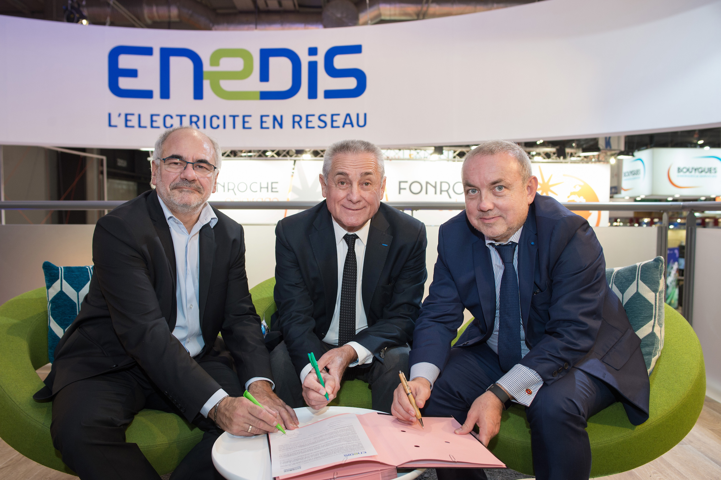 Signature entre Trigone et Enedis à Paris