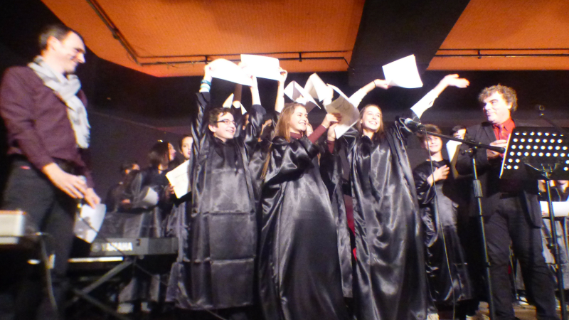 Le concert du collège pour le téléthon