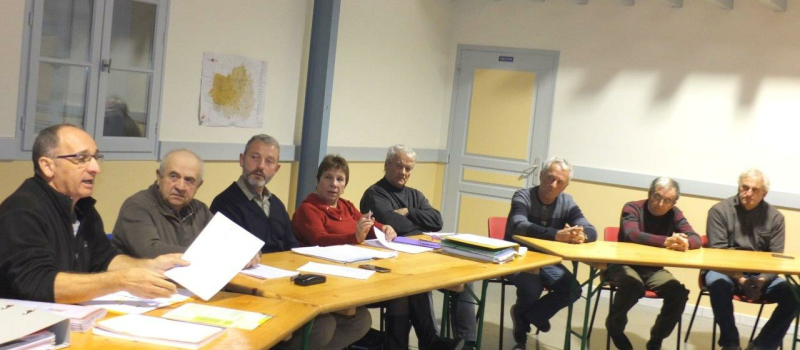 Les randonneurs en assemblée générale