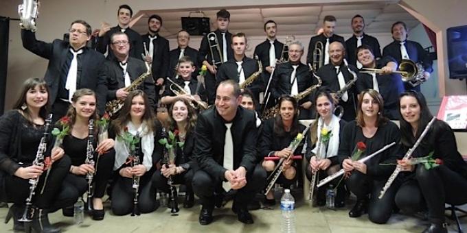Les instrumentistes de l'école de musique avec quelques anciens - Photo Janvier 2018