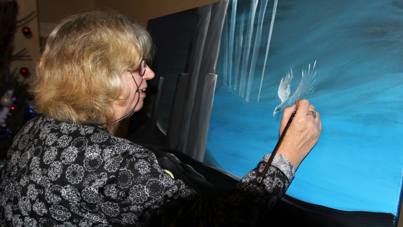 La peinture pour exorciser les tracas