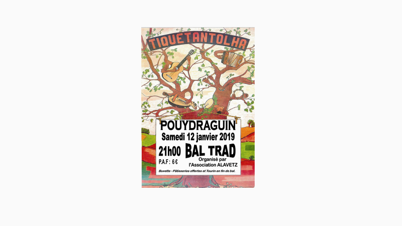 Bal «trad» avec Tiquetantolha à Pouydraguin