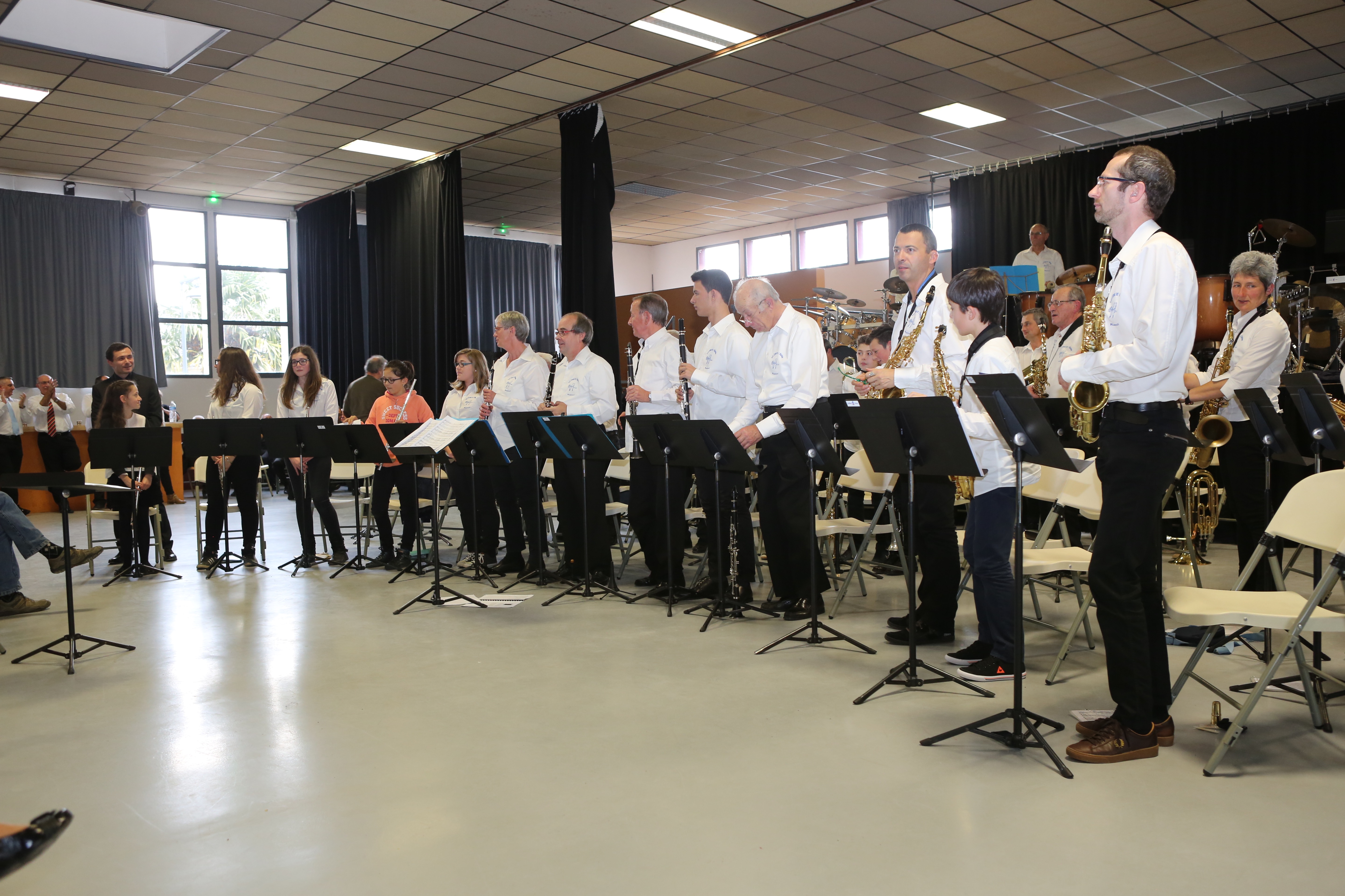 L'harmonie de Riscle « Les Echos de l’Adour » Photo archives L L 