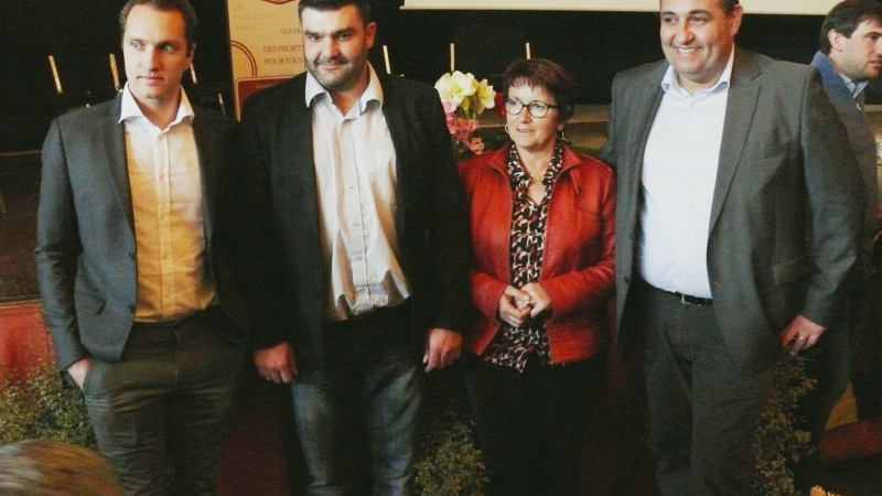 La présidente de la FNSEA et le président national des JA ont participé au meeting organisé par la FDSEA et JA 32 