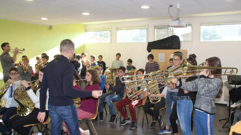 Concert de la classe-orchestre du collège
