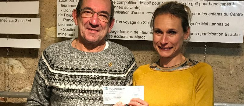 500 € offerts par le Rotary Fleurance-Lectoure.