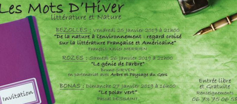 Les Mots d'Hiver : première conférence ce soir