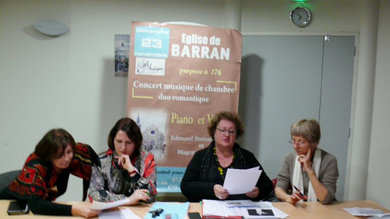 Arts et musique en barrannais a tenu son assemblée générale
