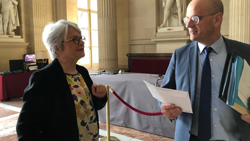 Gisèle Biémouret, ambassadrice des enfants de Marambat