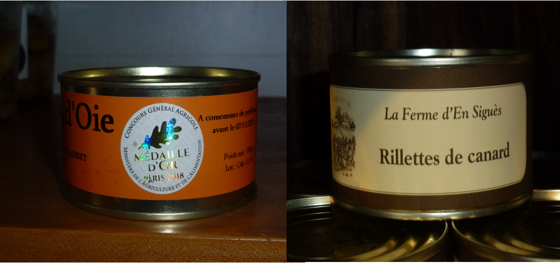 Les rillettes récompensées.