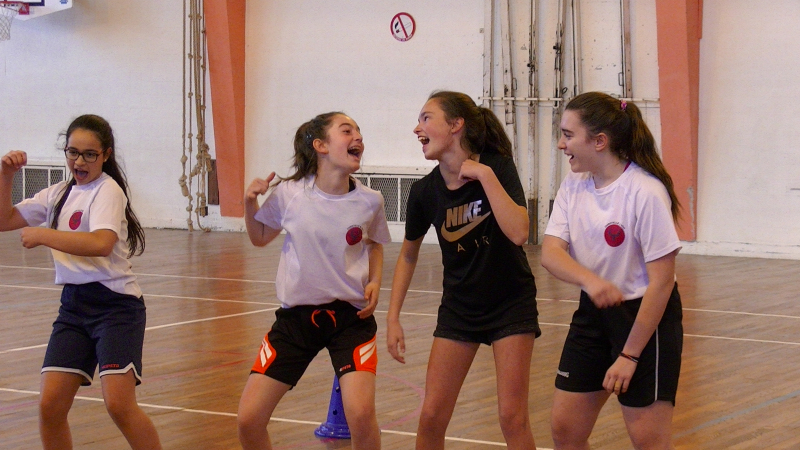 Les jeunes joueuses en stage pendant les vacances