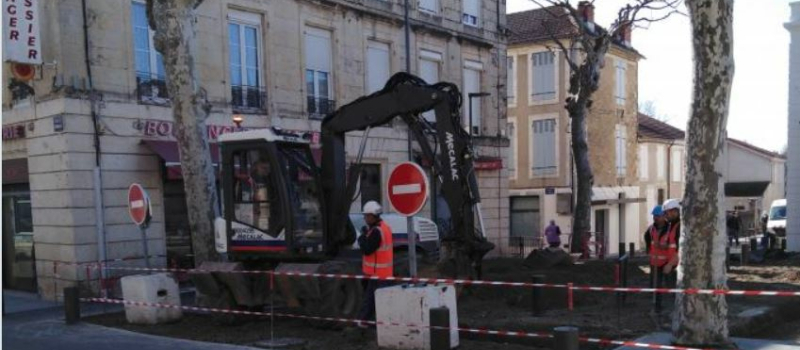 Finalisation des travaux du centre ville de Vic-Fezensac