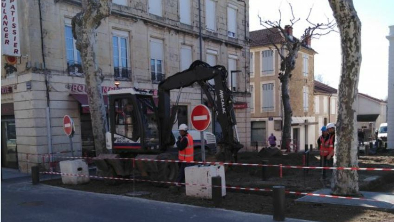 Finalisation des travaux du centre ville de Vic-Fezensac