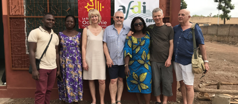 AFDI Gers, en mission au Bénin, inaugure une boutique de vente