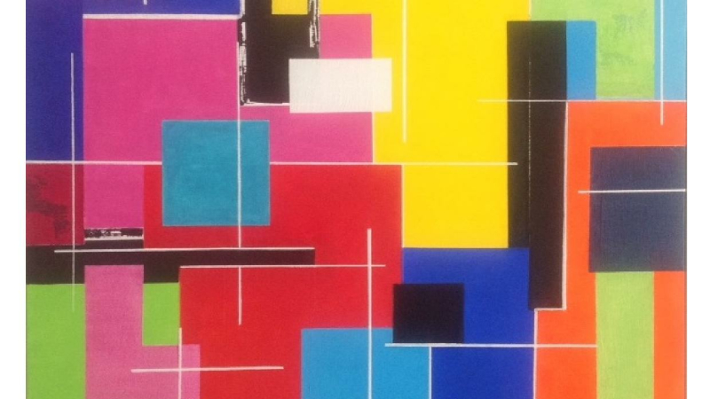 L'artiste peintre Marie Miègeville joue la couleur