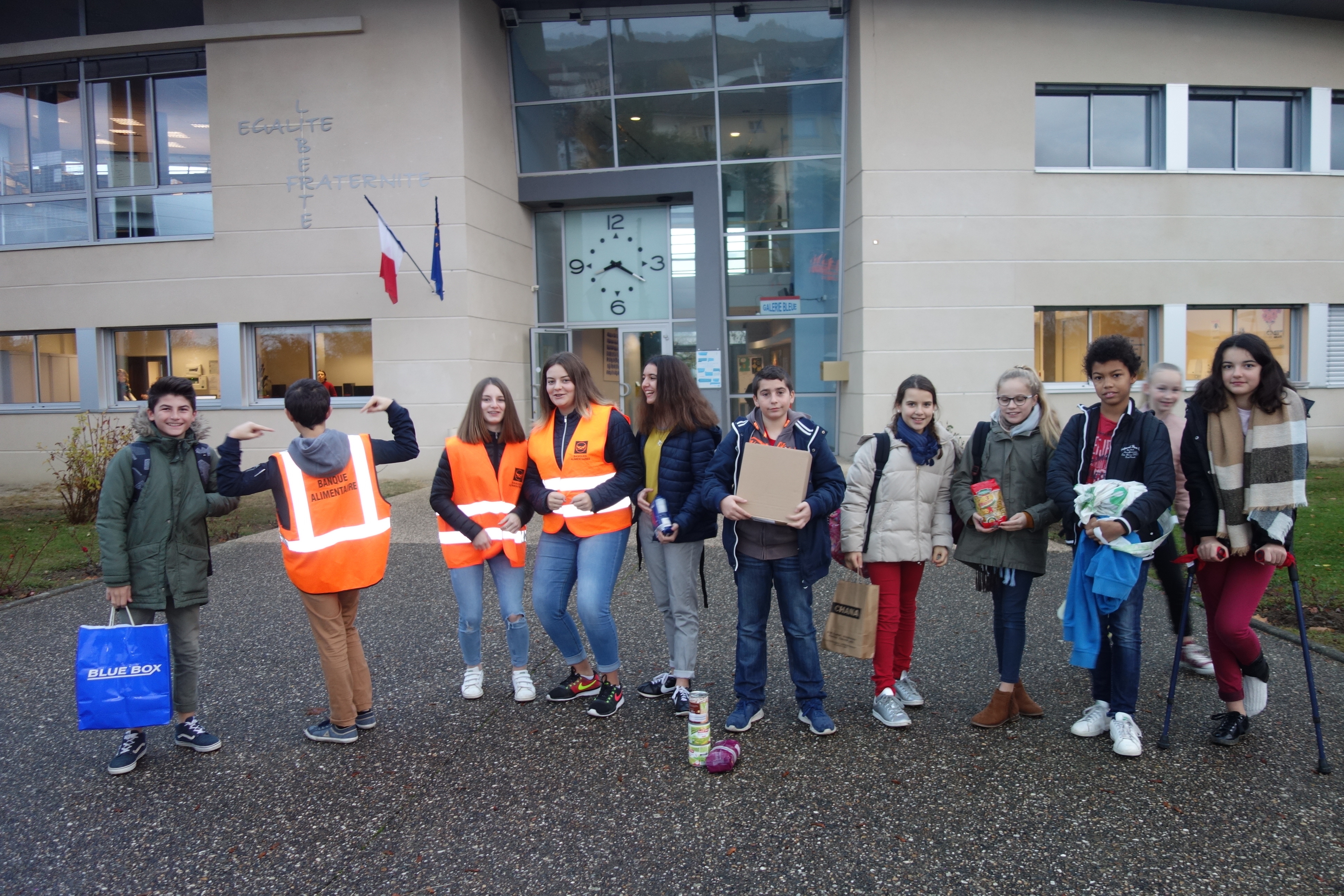 Les élèves du collège sont sensibilisés aux actions de citoyenneté et de solidarité  Photo L L