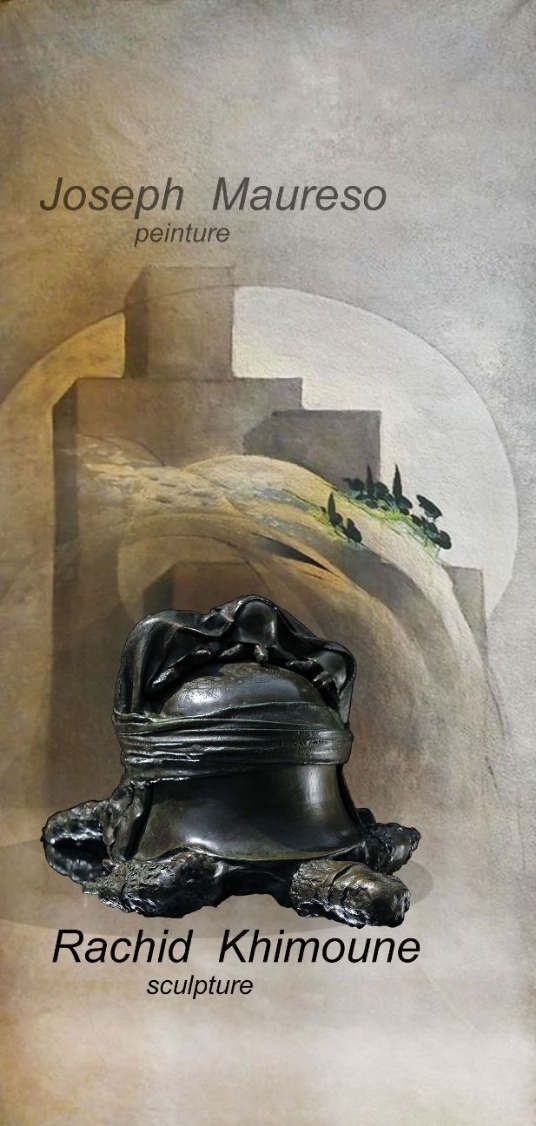 Exposition de sculptures et peintures proposée par deux artistes Rachid Khimoune et Joseph Mauresco. Photo DR 
