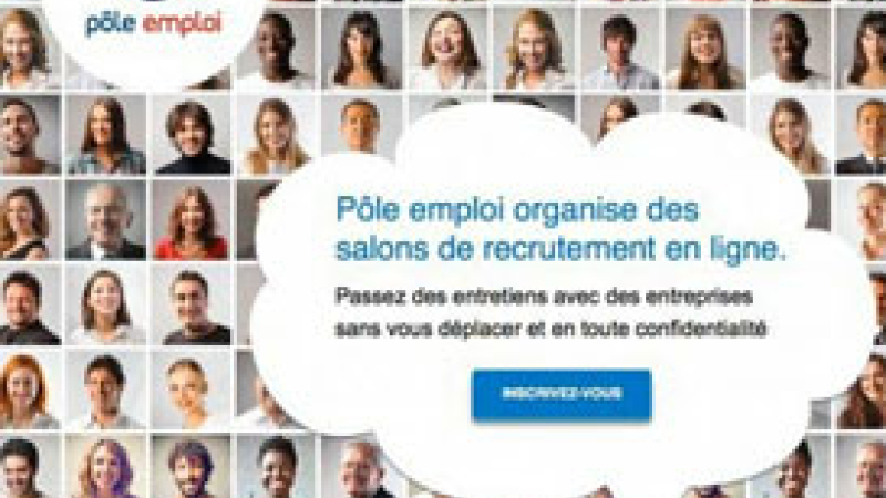 Des salons de recrutement en ligne Pôle Emploi