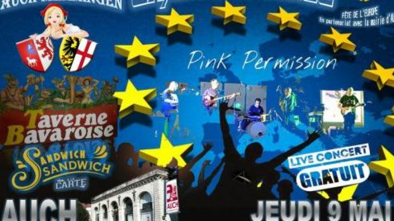 Taverne bavaroise dans le cadre de la fête de l'Europe