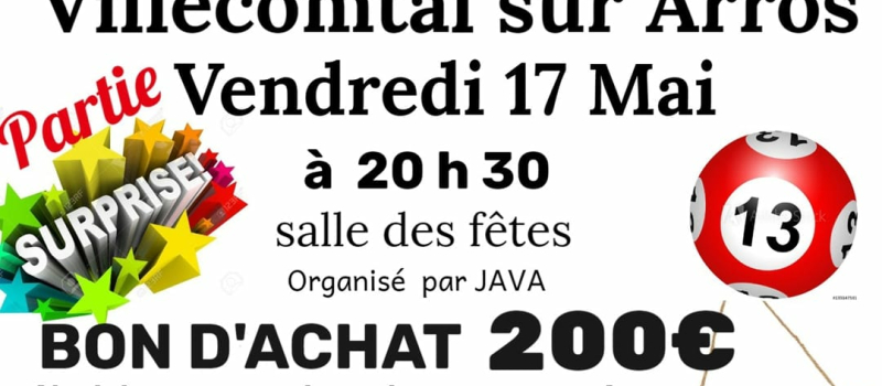 Loto de l'association JAVA