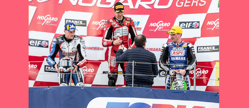 Superbes empoignades au Championnat Superbike à Nogaro  