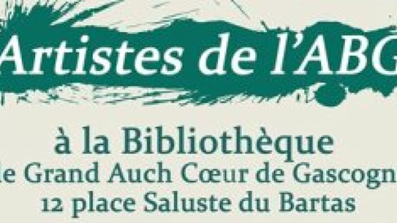 Exposition de l'Atelier des Berges du Gers à la bibliothèque