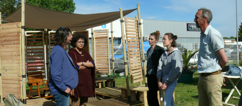 Agnès Langevine, vice-présidente de la Région, en visite à Valoris