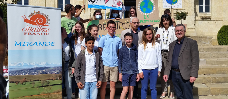 Les collégiens en marche pour l'environnement