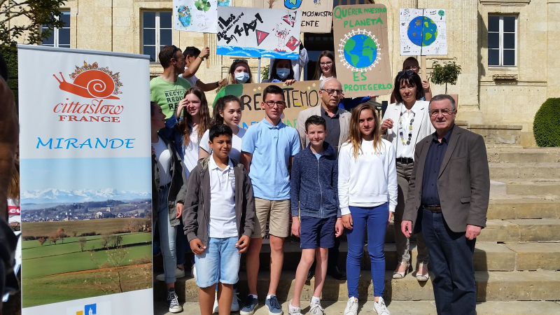 Les collégiens en marche pour l'environnement