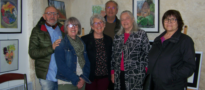 Vernissage des élèves de l'atelier de Guy Coanus, artiste peintre