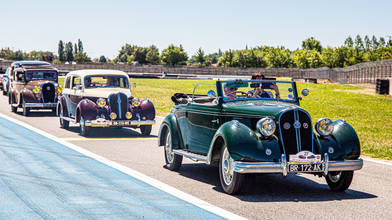 Le rallye «Gers» du Club Hotchkiss s’arrête à Nogaro… 