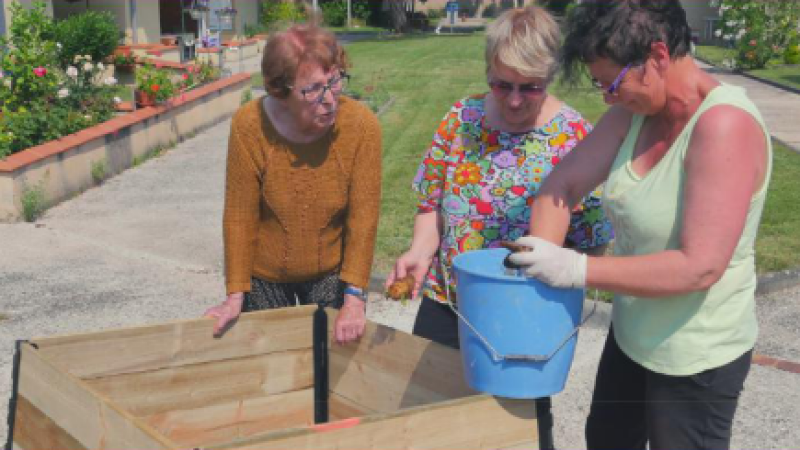 Inauguration de l'aire de compostage
