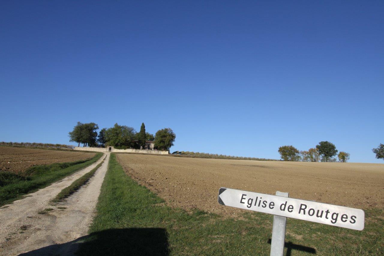 Direction l'église de Routgès - Photo MLS