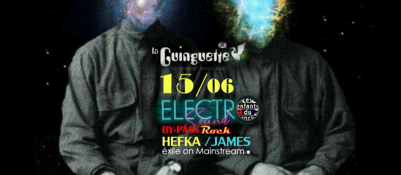 Samedi 15 juin: HEFKA /JAMES duo insolite à la Guinguette du lac.