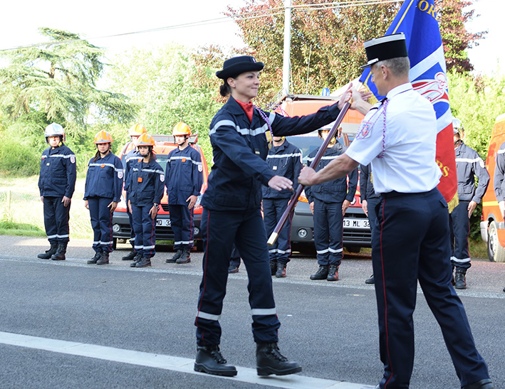 Adjudant Solène Batty - photo G Sembrès SDIS 32