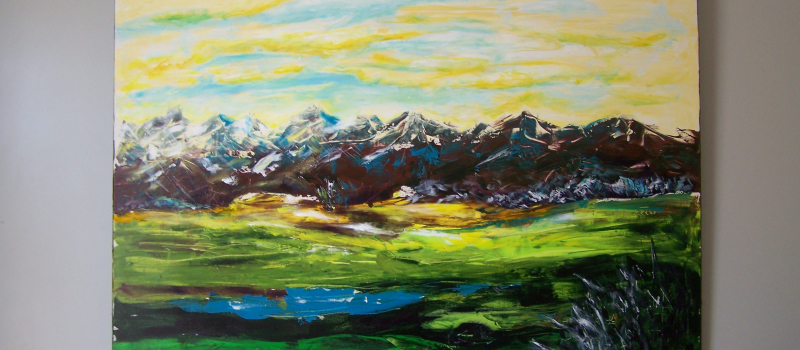 Exposition à la médiathèque : Chantal Walter et ses atmosphères picturales