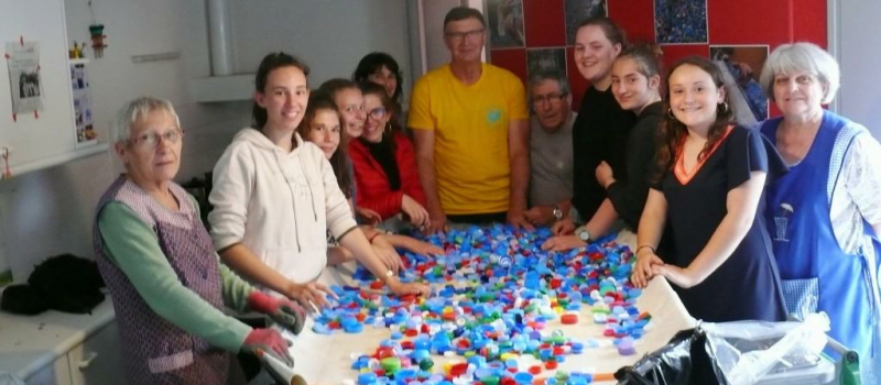 Sept collégiennes de Masseube acteurs éco-citoyens et solidaires