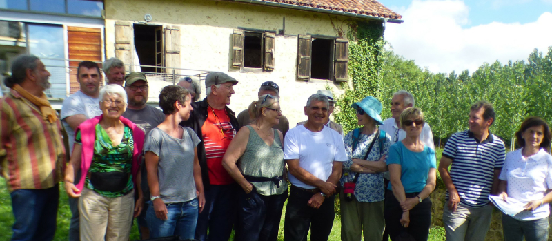 La visite du moulin du Houga