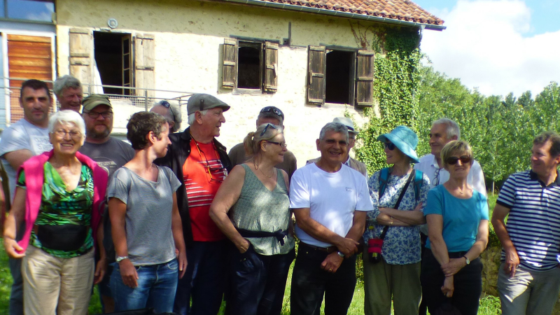 La visite du moulin du Houga