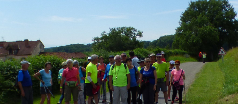 Les marcheurs de CLAP à Ladevèze-Ville
