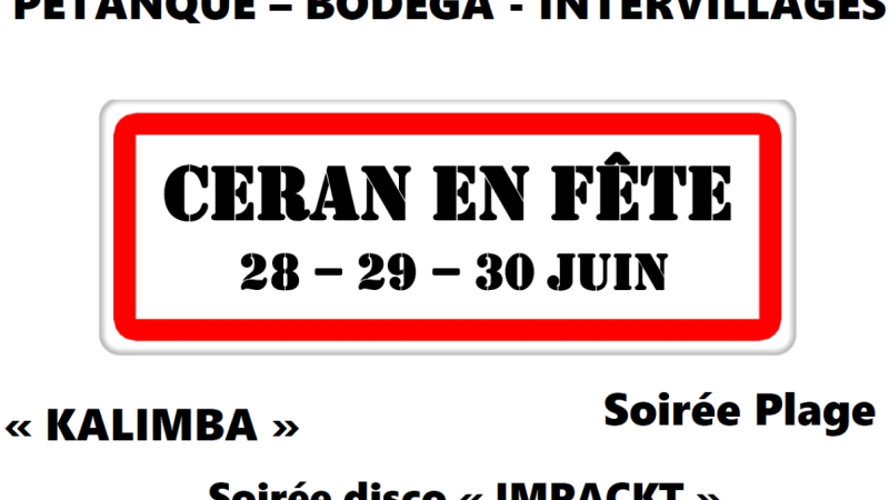 Trois soirées de fêtes