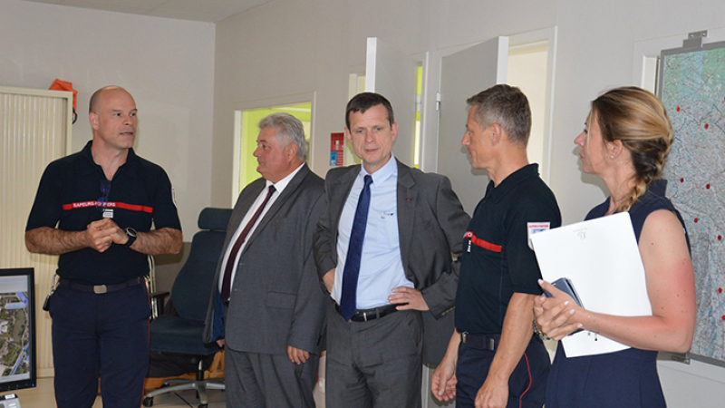 Le directeur général de la sécurité civile en visite au SDIS32