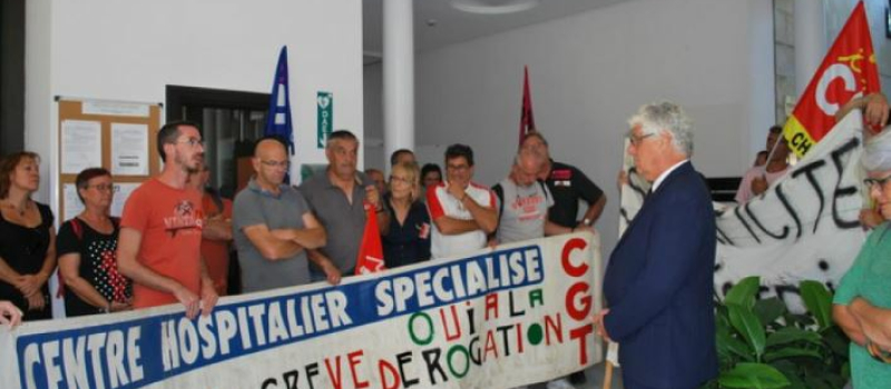 Les élus du Conseil départemental solidaires de l’intersyndicale CGT-FO du Centre Hospitalier du Gers