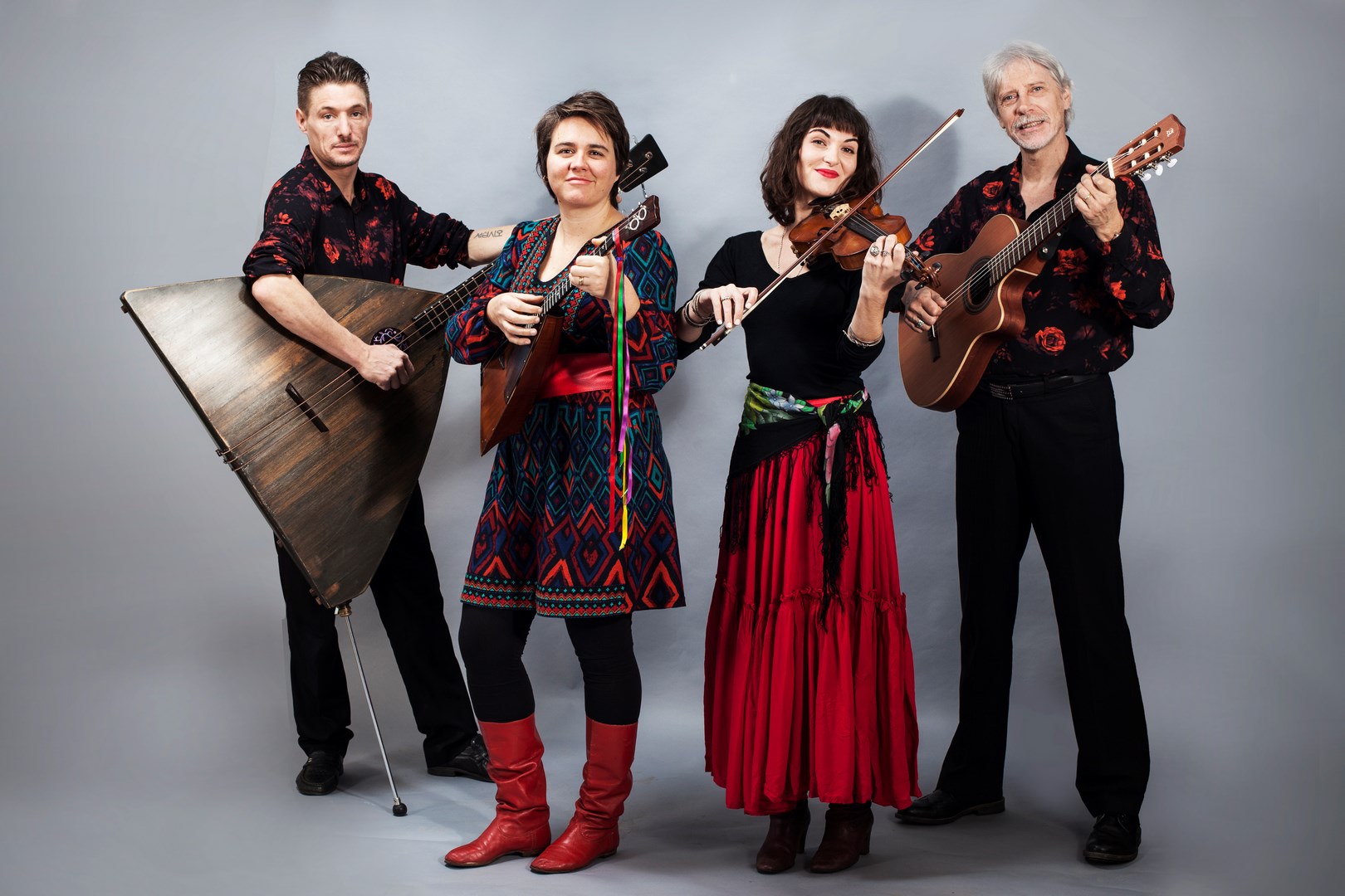 Un groupe typique  de la culture russe traditionnelle 