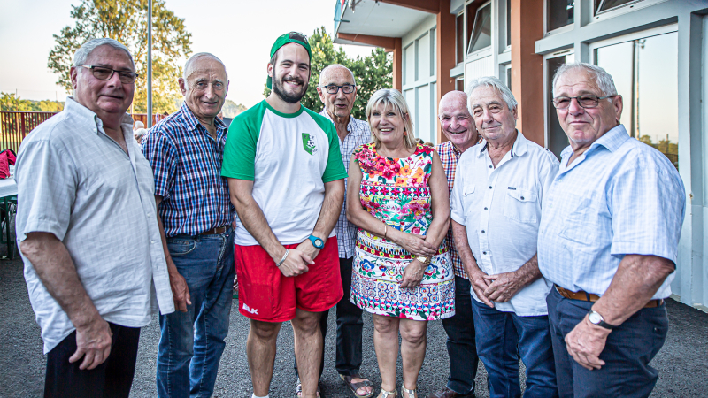 Sardinade en commun au Houga: football club folgarien - anciens combattants  