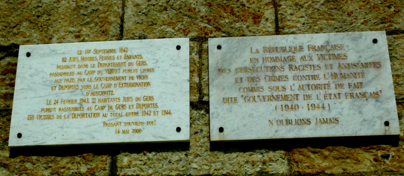 Hommage aux victimes racistes et antisémites et aux Justes